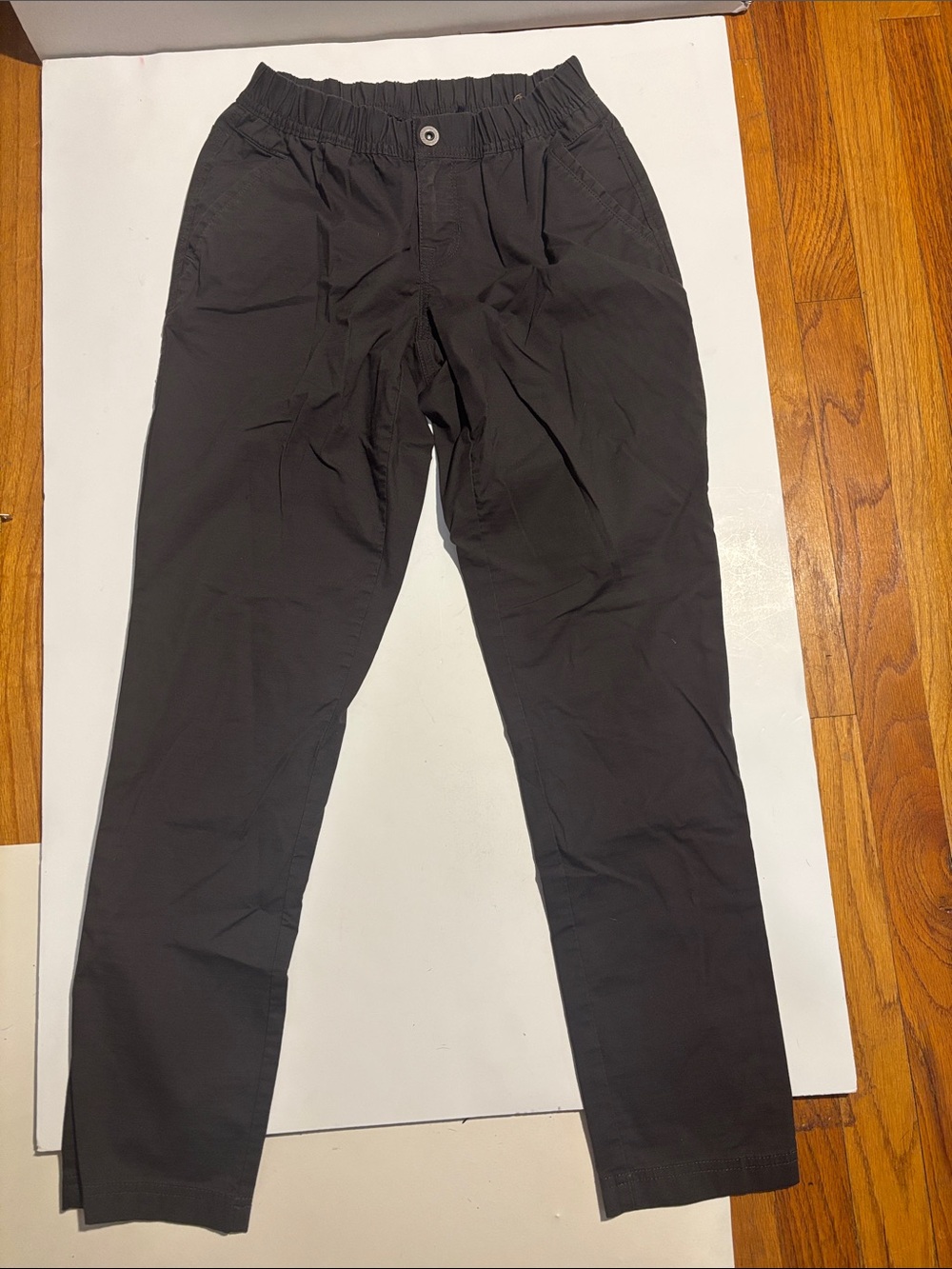 Prana charcoal Elastic-Waist Ankle Pants